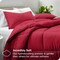 Soft Lightweight Goose Down Alternative Comforter Bedding Set with Wrinkle Resistant Breathable